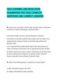 TDLR LICENSING AND REGULATION EXAMINATION TEST 2026 COMPLETE QUESTIONS AND CORRECT ANSWERS