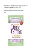 TEST BANK FOR Davis's Drug Guide for Nurses Nineteenth Edition by April Hazard Vallerand&comma; Cynthia A&period; Sanoski&period; ISBN&colon; ISBN&colon;9781719652926