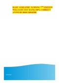 BASIC GERIATRIC NURSING 7TH EDITION WILLIAMS TEST BANK 100- CORRECT&period;pdf