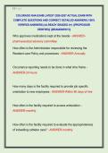 COLORADO NHA EXAM LATEST 2026-2027 ACTUAL EXAM WITH  COMPLETE QUESTIONS AND CORRECT DETAILED ANSWERS &lpar;100&percnt;  VERIFIED ANSWERS&rpar; &vert;ALREADY GRADED A&plus;&vert; &vert;&vert;PROFESSOR  VERIFIED&vert;&vert; &vert;&vert;BRANDNEW&excl;&excl;&excl;&vert;&vert;