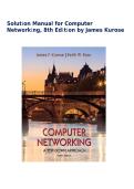 Solution Manual for Computer Networking A Top-Down Approach 8th Ed Kurose Ross &vert; All Chapters 1-9