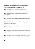 MSN 507 MIDTERM EXAM 2 2026 VERIFIED QUESTIONS ANSWERS GRADED A&plus;