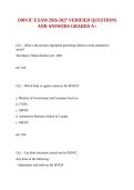 OMVIC EXAM 2026-2027 VERIFIED QUESTIONS AND ANSWERS GRADED A&plus;