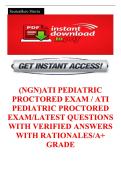 2026-2027 &lpar;NGN&rpar;ATI PEDIATRIC PROCTORED EXAM &sol; ATI PEDIATRIC PROCTORED EXAM&sol;LATEST QUESTIONS WITH VERIFIED ANSWERS WITH RATIONALES&sol;A&plus; GRADE