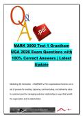 MARK 3000 Principles of Marketing Test 1 &lpar;2026&rpar; &ndash; 250 Questions & 100&percnt; Correct Answers &ndash; UGA