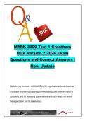 MARK 3000 Principles of Marketing Test 1 Version 2 &lpar;2026&rpar; &ndash; 270 Questions & Correct Answers &ndash; UGA