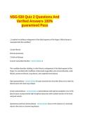 NSG-530 Quiz 2 Questions And Verified Answers 100&percnt; Guaranteed pass