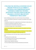 CNSL 503&sol;CNSL 503 FINAL STATISTICS EXAM  2026&sol;2027 WITH ACTUAL CORRECT  QUESTIONS AND VERIFIED DETAILED  ANSWERS &vert;CURRENTLY TESTING  QUESTIONS AND SOLUTIONS&vert;ALREADY  GRADED A&plus;&vert;NEWEST &vert;BRAND NEW  VERSION&vert;JUST RELEASED&excl;&excl;