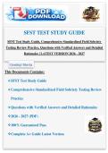 SFST Test Study Guide&comma; Comprehensive Standardized Field Sobriety  Testing Review Practice&comma; Questions with Verifiẹd Answers and Detailed  Rationales &vert; LATEST VERSION 2026 - 2027