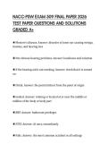 NACC-PSW EXAM 509 FINAL PAPER 2026 TEST PAPER QUESTIONS AND SOLUTIONS GRADED A&plus;