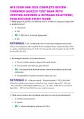 NFS EXAM ONE 2026 COMPLETE REVIEW &ndash; COMBINED QUIZZES TEST BANK WITH VERIFIED ANSWERS & DETAILED SOLUTIONS &vert; PASS-FOCUSED STUDY GUIDE