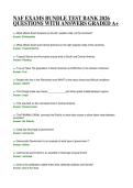 NAF EXAMS BUNDLE TEST BANK 2026 QUESTIONS WITH ANSWERS GRADED A&plus;