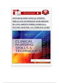 TEST BANK FOR CLINICAL NURSING SKILLS AND TECHNIQUES 10TH EDITION BY ANNE GRIFFIN PERRY&comma; PATRICIA A&period; POTTER CHAPTER 1-43 COMPLETE GUIDE