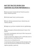 NAFI TEST PRACTICE REVIEW 2026 QUESTIONS SOLUTIONS PERFORMANCE A&plus;