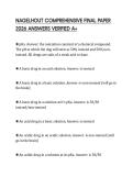 NAGELHOUT COMPREHENSIVE FINAL PAPER 2026 ANSWERS VERIFIED A&plus;