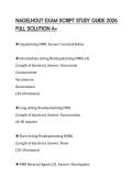 NAGELHOUT EXAM SCRIPT STUDY GUIDE 2026 FULL SOLUTION A&plus;