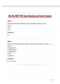 Min Wu CMST 1061 Exam Questions and Correct Answers&period;
