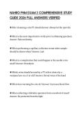 NAHRO PHM EXAM 2 COMPREHENSIVE STUDY GUIDE 2026 FULL ANSWERS VERIFIED