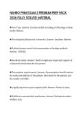 NAHRO PHM EXAM 2 PREMIUM PREP PACK 2026 FULLY SOLVED MATERIAL