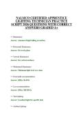 NALMCO CERTIFIED APPRENTICE LIGHTING TECHNICIAN PRACTICE SCRIPT 2026 QUESTIONS WITH CORRECT ANSWERS GRADED A&plus;