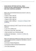IAHSS BASIC OFFICER &lpar;ACTUAL 2026&rpar; CERTIFICATION COMPREHENSIVE QUESTIONS AND 100- VERIFIED ANSWERS 