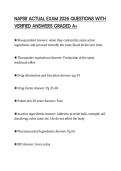 NAPSR ACTUAL EXAM 2026 QUESTIONS WITH VERIFIED ANSWERS GRADED A&plus;