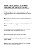 NAPSR CERTIFICATION EXAM 2026 FULL QUESTIONS AND SOLUTIONS GRADED A&plus;