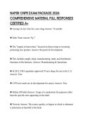 NAPSR CNPR EXAM PACKAGE 2026 COMPREHENSIVE MATERIAL FULL RESPONSES CERTIFIED A&plus;