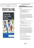 Community Public Health Nursing 7th Edition Nies Test Bank 