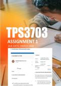 TPS3703 Assignment 1 Due March 2026  - Distinction  Guaranteed