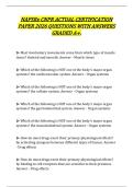 NAPSRx CNPR ACTUAL CERTIFICATION PAPER 2026 QUESTIONS WITH ANSWERS GRADED A&plus;