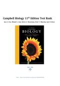 Test Bank - Campbell Biology in Focus&comma; 11TH AP&reg; Edition &lpar;Urry&comma; 2026&rpar; Chapter 1-43 &vert; All Chapters