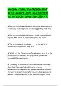 NAPSRx CNPR COMPREHENSIVE TEST SCRIPT 2026 QUESTIONS WITH SOLUTIONS GRADED A&plus;&period;