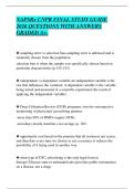 NAPSRx CNPR FINAL STUDY GUIDE 2026 QUESTIONS WITH ANSWERS GRADED A&plus;&period;