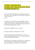 NAPSRx CNPR PRACTICE EXAMINATION 2026 QUESTIONS WITH ANSWERS GRADED A&plus;&period;