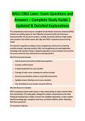 WGU C961 LAWS COMPLETE EXAM STUDY GUIDE 2026&sol;2027 WITH VERIFIED QUESTIONS AND ANSWERS &vert;&vert; 100&percnt; PASS GUARANTEE &vert; LATEST VERSION