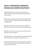 NASCLA 3 PROFESSIONAL PREPARATION PACKAGE 2026 COMPLETE SOLUTION SET