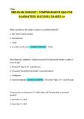 RBS EXAM 20262027 &vert; COMPREHENSIVE Q&A FOR  GUARANTEED SUCCESS &vert; GRADED A&plus;