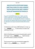 2026 NYS EMT-B STATE EXAM BANK&ndash; WRITTEN COMPLETE &lpar;209&rpar; CURRENT TESTING QUESTIONS AND CORRECT DETAILED ANSWERS&vert;TOP-RATED A&plus;&period;