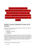 TEXAS LIFE & HEALTH INSURANCE BUNDLED ACTUAL EXAM 2026&sol;2027 &vert; General Lines Agent &vert; Comprehensive Practice Test &vert; Verified Q&A &vert; Pass Guaranteed - A&plus; Graded