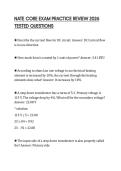 NATE CORE EXAM PRACTICE REVIEW 2026 TESTED QUESTIONS