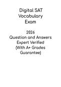 Digital SAT Vocabulary Study Guide 2026 &vert; High-Yield Words & Practice