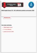 NIHSS-English Group E-V3 - 5th Certification questions and answers 2026