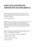 NAVLE ACTUAL EXAM PAPER 2026 QUESTIONS WITH SOLUTIONS GRADED A&plus;