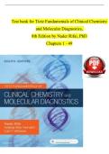 TESTBANK FOR Tietz Fundamentals of Clinical Chemistry and Molecular Diagnostics &lpar;8th Edition&rpar; by Nader Rifai