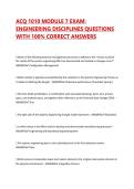 ACQ 1010 MODULE 7 EXAM&colon; ENGINEERING DISCIPLINES QUESTIONS WITH 100&percnt; CORRECT ANSWERS