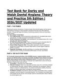 2026&sol;2027 Elite Test Bank&colon; Darby and Walsh Dental Hygiene&colon; Theory and Practice 5th Edition &lpar;ADPIED&comma; 2017 AAP & FL Laws&rpar;