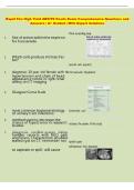 Rapid Fire High Yield ABSITE Pearls Exam Comprehensive Questions and  Answers &vert; A&plus; Graded &vert; With Expert Solutions 