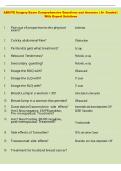 ABSITE Surgery Exam Comprehensive Questions and Answers &vert; A&plus; Graded &vert;  With Expert Solutions
