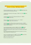 ABSITE Colorectal Exam Comprehensive Questions and  Answers &vert; A&plus; Graded  &vert; With Expert Solutions 